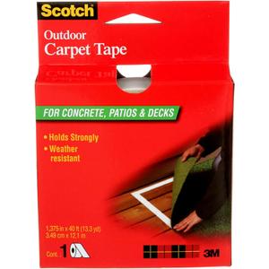 3M Scotch Double-Sided Carpet Tape 1.3 in x 40 ft  Heavy Duty Indoor/Outdoor Rug Gripper for Hardwood, Vinyl, Tile & Concrete Floors  Non-Slip Adhesive for Area Rugs and Mats