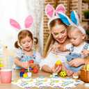 4 x 50Pcs Happy Easter Paper Napkins - Cartoon Colorful Eggs Bunny 13 x 13 Inches Luncheon Napkins Disposable Dessert Dinner Hand Napkins for Easter Birthday Party Supplies