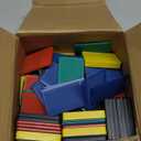 Pangda 300 Pieces Structural Tile Plastic Shims for Leveling 1/13'', 1/9'', 1/7'', 1/5'', 2/5'' Plastic Flat Furniture Shims for Toilet Door, Yellow Red Black Green and Blue