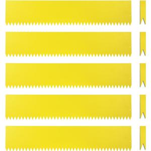 Landscape Edging Kit, Galvanized Steel Edging Landscape Lawn Edging Powder for Lawn Yard, Coated Bendable Metal Strips, No-Dig Hammer-in Edging Border w/Clips (8 INCH 6 PCS, Gold)