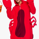 Funziez! Sea Creatures Onesie Lobster, Clown Fish, Hammerhead Shark, Octopus, Squid - Plush Adult Animal Costume Jumpsuit, Large