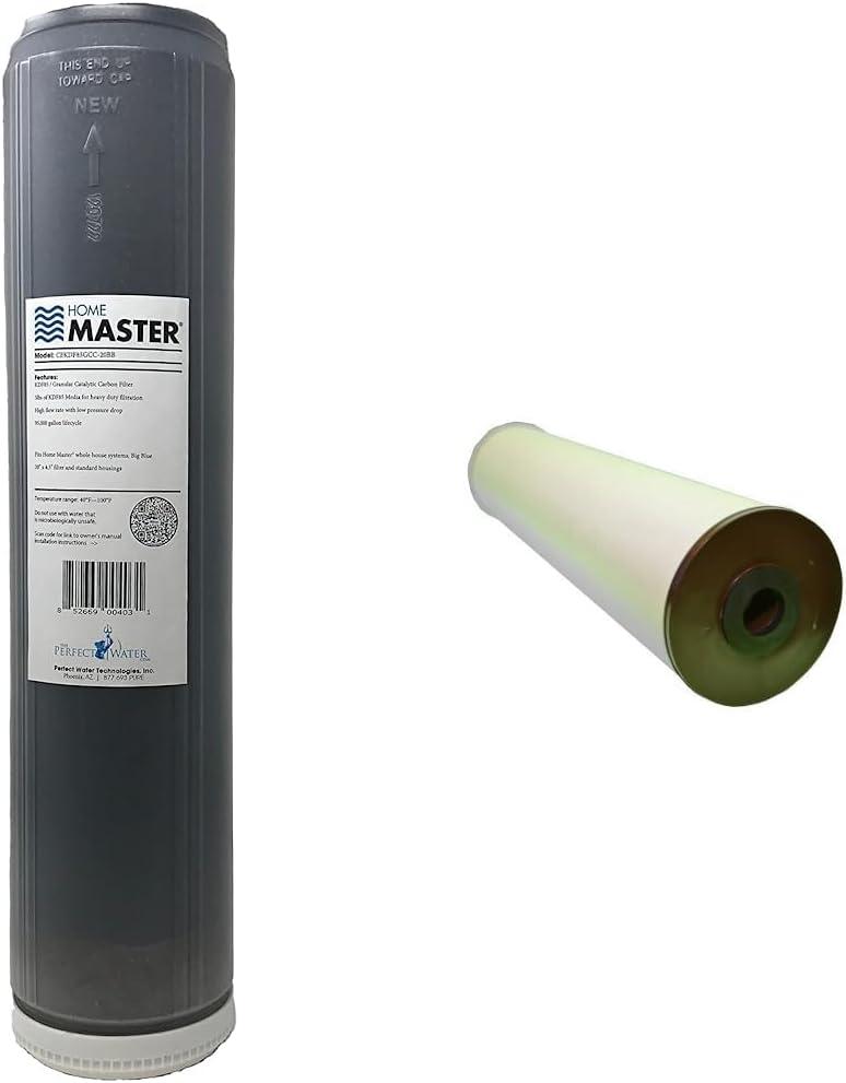 Home Master Replacement Filters for Whole House Water Filtration Systems (KDF85/Catalytic Carbon Up-Flow 20x4.5")