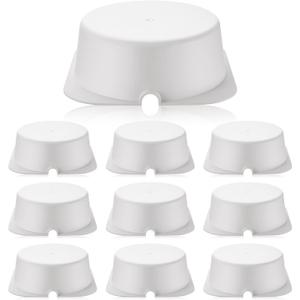 Tuanse 10 Pcs Recessed Light Covers for Attic Insulation, Fire Resistant Can Light Covers for 4, 5, 6 Inch Recessed Lighting, Easy Install, Reduce Heat Loss & Air Leakage (8.6 x 8.6 x 2.9 Inch,White)