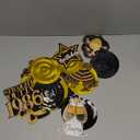 40th Birthday Decorations - 30Pcs Happy 40th Birthday Hanging Swirls Streamers for Men Women Black Gold Vintage 1986 Birthday Ceiling Hanging Decor for 40 Years Old Birthday Anniversary Party Supplies