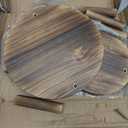 3 Tier Corner Plant Stand Indoor - Adjustable Wood Convex Flower Stand for Small Spaces, Heavy Duty Long Plant Shelf for Living Room Balcony Hallway