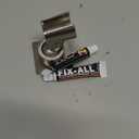 Shower Head Holder All Metal Handheld Shower Wand Bracket Adhesive Shower Wall Mount Holder Brass Shower Spray Holder Brushed Nickel, Drill Free Glue Installation