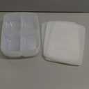 4 Pcs Reusable 4 Compartment Food Storage Containers with Lids, Food Containers for Storing fruits, Meat, Vegetables.