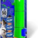Nerf Dog Tennis Ball Blaster Dog Toy Gift Set, Tennis Ball Dog Fetch Toy Launches up to 50 ft, Dog Ball Thrower for All Breeds Includes Green Tennis Ball Launcher and 3 Dog Tennis Balls (16 in Compact Blaster with 3 Balls)