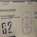 Waterdrop G2 Reverse Osmosis System, 7 Stage Tankless RO Water Filter System, Under Sink Water Filtration System, 400 GPD, 1:1 Pure to Drain, Reduces TDS, FCC Listed, USA Tech