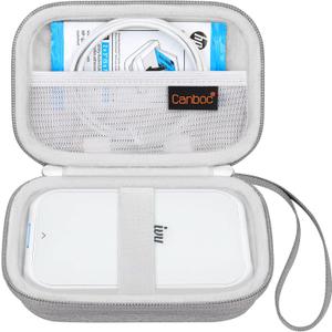 Canboc Carrying Case for Canon Ivy 2/ Canon Ivy/Canon Ivy CLIQ+2 CLIQ 2 Mini Photo Printer Mobile Wireless Bluetooth Instant Camera Printer, Mesh Bag fit Photo Paper Cable, Grey