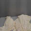 H.VERSAILTEX Stretch 2 Piece T Cushion Sofa Slipcovers Individually Sofa Cushion Covers for 2 Cushion Couch Sofa Seat Cushion Covers with Elastic Bands Featuring Thicker Jacquard Fabric, Cream