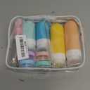 Travel Bottles Kit (16 Pack) - TSA Approved, Leak Proof Silicone Squeezable Containers for Toiletries. Complete Set with Jars, Sprayers & Bag (White)