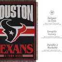 FOCO NFL Team Logo Woven Tapestry - 46" x 60" (Black)