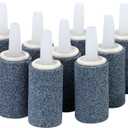 AQUANEAT Aquarium Air Stones 1 inch 12 Pack, Bubble Stone, Aerator Bubble Diffuser, Air Pump Accessories for Aquariums, Fish Tanks, and Hydroponics