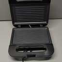 OVENTE Electric Panini Press Grill with Nonstick Plates, LED Indicator Lights, Thermostat Control, Cool Touch Handle, Compact Sandwich Maker Perfect for Cooking Breakfast, Snacks & More, Black GP0401B