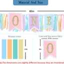 Rainbow High Chair Banner for 1st Birthday - Baby Girl Smash Cake for Photo Props, First Birthday Photo Background, Macarons Color(Rainbow High Chair Banner)