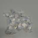 Amerdeco 15 Pack Brushed Satin Nickel Cabinet Knobs 1-1/8 Inch Single Hole Cabinet Handles Dresser Knobs Square Drawer Knobs and Pulls for Bathroom Cabinets ZH0011