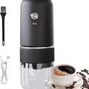 Electric Burr Coffee Grinder, Lightweight Coffee Grinder, Sturdy Coffee Maker, Rechargeable Grinder, Automatic Coffee Machine, Easy to Use, Portable for Traveling Camping