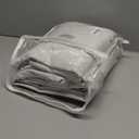 Elegant Curtains for Living Room 102 Inch Long, Linen Pinch Pleated 100% Blackout Viral Window Curtains with Hooks for Bedroom Thermal Pleated Drapes for Nursery Beige White(40" Wx102 Lx2 Panels) (Lightbirch)