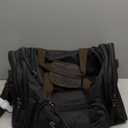 Small Duffel Bag 17 inch Carry On Weekender Bag for Travel Gym Sport (17x10x9 in) - Black