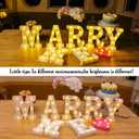 4 x Small Led Marquee Letters, Light Up Letters, 6.5 Inch Led Letter Lights, Battery Powered Lighted Sign for Table, Party, Birthday, Christmas Decor (Pink Glitter Heart)