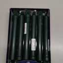 Colonial Candle Unscented Taper Candle, Classic Collection, Evergreen, 8 In, Pack of 12 - Up to 6 Hours Burn