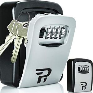 Lock Box for Keys with Code - Wall Mount Spare Key Lockbox Outdoor - Combination Lock Box Hiders to Hide a Key Outside