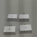 EIGHTREE Zigbee Smart Plug 15A, Energy Monitoring,   Required, ETL Certified, Smart Plugs That Compatible with Alexa & Home Assistant & SmartThings, 4 Packs