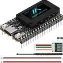 1 Set ESP32 LoRa V4 Development Board + L76K GNSS Module Upgraded ESP32-S3 16MB Flash 28dBm High Power SX1262 LoRa Module WiFi Bluetooth 915MHz Antenna Support GPS Solar for LoRaWAN Meshtastic