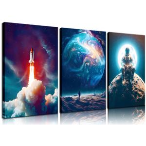 Yolbcdr Funny Space Wall Art