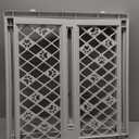 MYPET North States Paws Portable Pet Gate: 26-40" Wide. Pressure Mount. No Tools Needed. Made in USA. Dog Gate 23" Tall, Expandable, Durable Dog Gates for Doorways, Light Gray