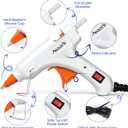 30W Mini Hot Glue Gun Kit with 30 Glue Sticks, Fast Preheating Hot Melt, High Temp for School Crafts DIY Arts and Quick Home Repairs