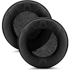 Brainwavz XL Large Replacement Memory Foam Earpads - Suitable for Many Other Large Over The Ear Headphones - Sennheiser, AKG, HifiMan, ATH, Philips, Fostex, Sony (Black Pleather)