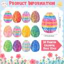 Honoson 12 Pcs 3D Printed Animal Fidget 3D Mini Animal Flexible Cute Articulated Small Stress Pet Relief Fidget for Adult Party Favors Home Display(5-7cm,Easter Rose Egg)