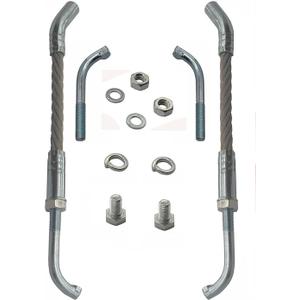 Ice Scratchers Kit Replacement for Track Height 2-1/2 All Snowmobile Equipped with Reverse and Non-Reverse Gears(2 Pieces)