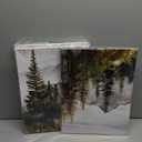 MHARTK66 Wall Art for Living Room Modern Wall Decor for Bedroom Office Decor Abstract Mountain Forest Landscapes Ink Painting 3 Piece Framed Canvas Art Prints Ready to Hang Wall Pictures Home Decor