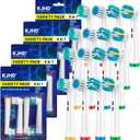 Replacement Heads for Oral B Braun Variety Pack of 16 PCS Floss Cross Sensitive Soft Precise Electric Toothbrush Heads Tooth Brush Head Refill Compatible with Oral-B [KJHD]