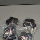 4Pc 2005 2006 2007 Corvette C6 Cross Flag Logo Wheel Center Hub Cap (Black Red)