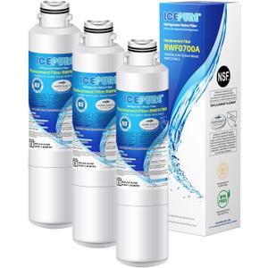 ICEPURE DA29-00020B Replacement for Samsung Water Filter HAF-CIN/EXP HAF-CIN DA29-00020B-1 RF28HMEDBSR RF263BEAESR RS25J500DSR RF263TEAESG RWF0700A HDX FMS-2 DA97-08006A-1 RF4287HARS RF28HFEDBSR 3PACK
