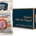 LesserEvil No Cheese Cheesiness Organic Popcorn, Premium Quality, Minimally Processed, No Vegetable Oil, 4.6 Oz, Pack of 3. Expiration Date May 8 2026