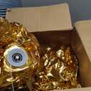 Inflatable Mirror Ball 0.6m/24in Big Shiny Balls Airtight Giant Mirror Balloon Large PVC Sealed Sphere For Events & Stage Party, Advertising, Shows Decoration(2 Piece,Gold,Without Air Pump)