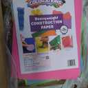 Colorations Construction Paper for Kids - 7 Bright Colors - 600 Bulk Sheets of 9"X12" - Assorted Pack of Heavy-Duty Craft Paper, Bulk School Supplies