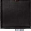 Ottoman Tray for Coffee Table Living Room Wood Serving Tray Large Wooden Square 20 Inches Black (20" x 20" x 1.6")