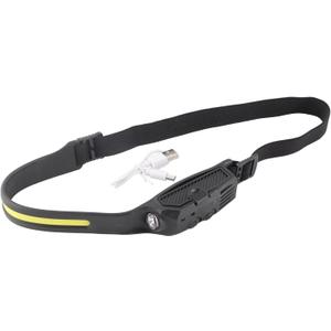 USB Rechargeable Headlamp, Double Button Switch Button COB Headlights Gel Material 4 Level for Outdoor Cycling for Night Running
