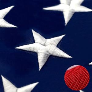 Premium American Flag Heavy Duty 420D 3x5, TearProof & Waterproof High Wind Resistant Outdoor US Flag with Embroidered Stars, Sewn Stripes, Brass Grommets for All-Weather Durability Reinforced Long Lasting
