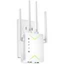 Powerful WiFi Extender Signal Booster, Up to 15,000 Sq Ft & 60 Devices, Whole Home Coverage Internet Repeater Works with Any Router | Plug and Play