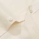 Alimens & Gentle Men's Dress Shirt Regular Fit Stretch Stain Shield Long Sleeve Solid Business Wedding Button Down Shirts (4X-Large, Beige)