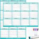 32" x 48" 2026 Wall Calendar Erasable, 12 Month Horizontal/Vertical Calendar January to December,Wet & Dry Erase Large Laminated Annual Yearly Planner for Easy Planning, Organizing