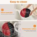 4 Pack Tortilla Sealers, 4-In-1 10"+8"+6"+4" Flour Tortilla Crimper, Quesadilla Maker, Tortilla Press - Make Tacos, Crumpet, Calzones, Burritos - Environmentally Friendly Biodegradable Material (Red and black)