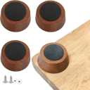 Wooden Cutting Board Feet - wooden chopping board feet with non-slip silicone feet for butcher block cutting board feet silicone Wooden Cutting Board Legs with Screw